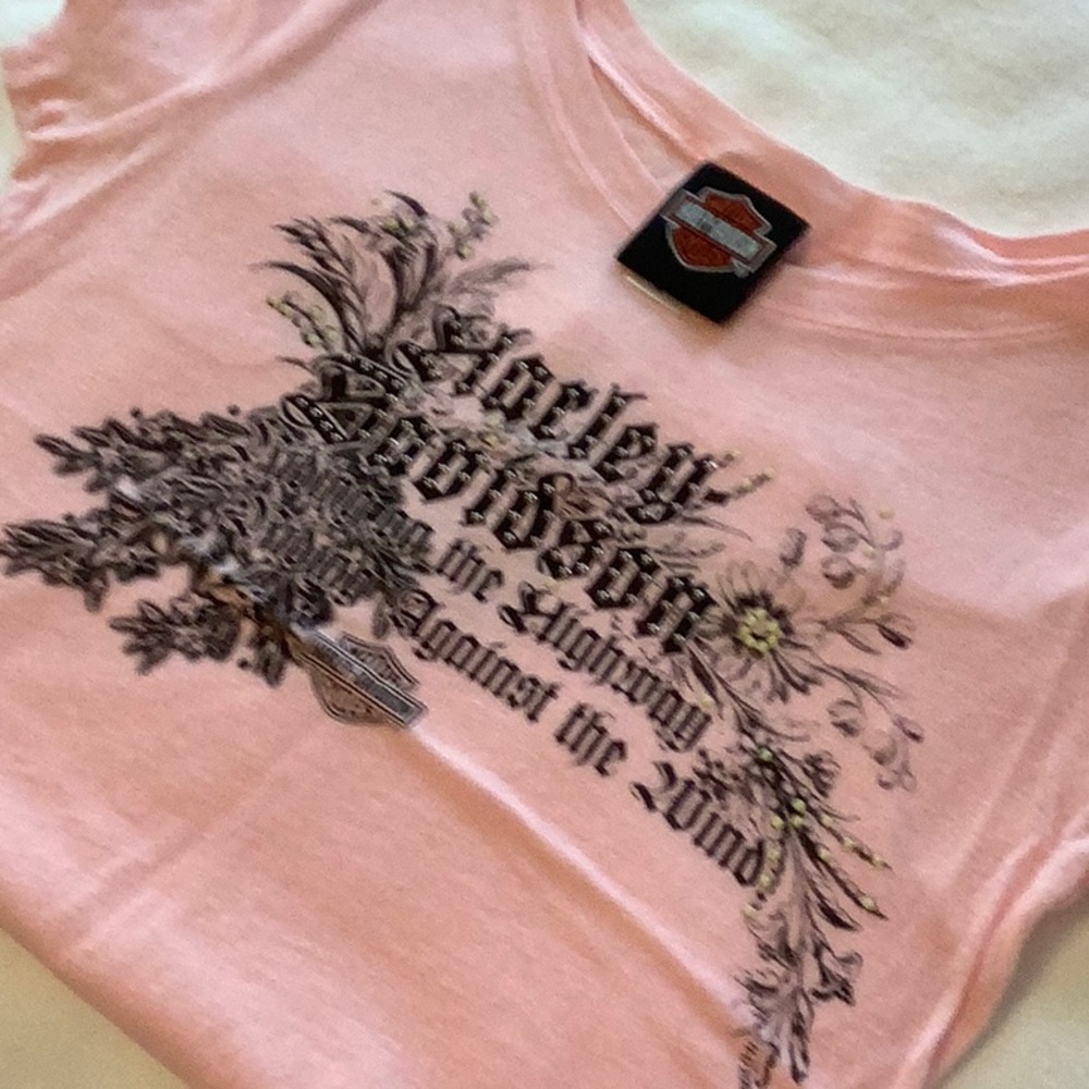 Harley Davidson Tee With Embellishments